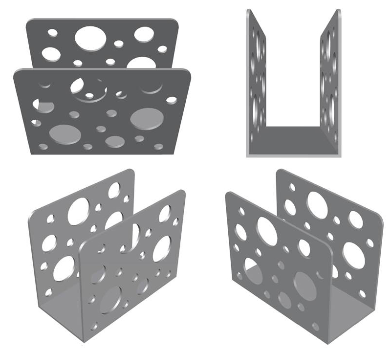 A211.111_5 Servilletero cuadrado lunares