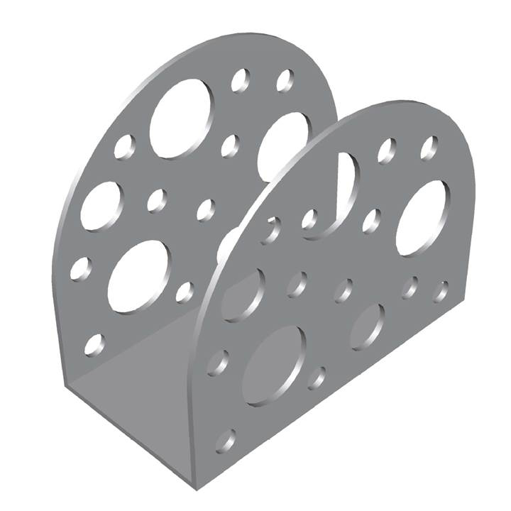 A211.112 Servilletero circular lunares